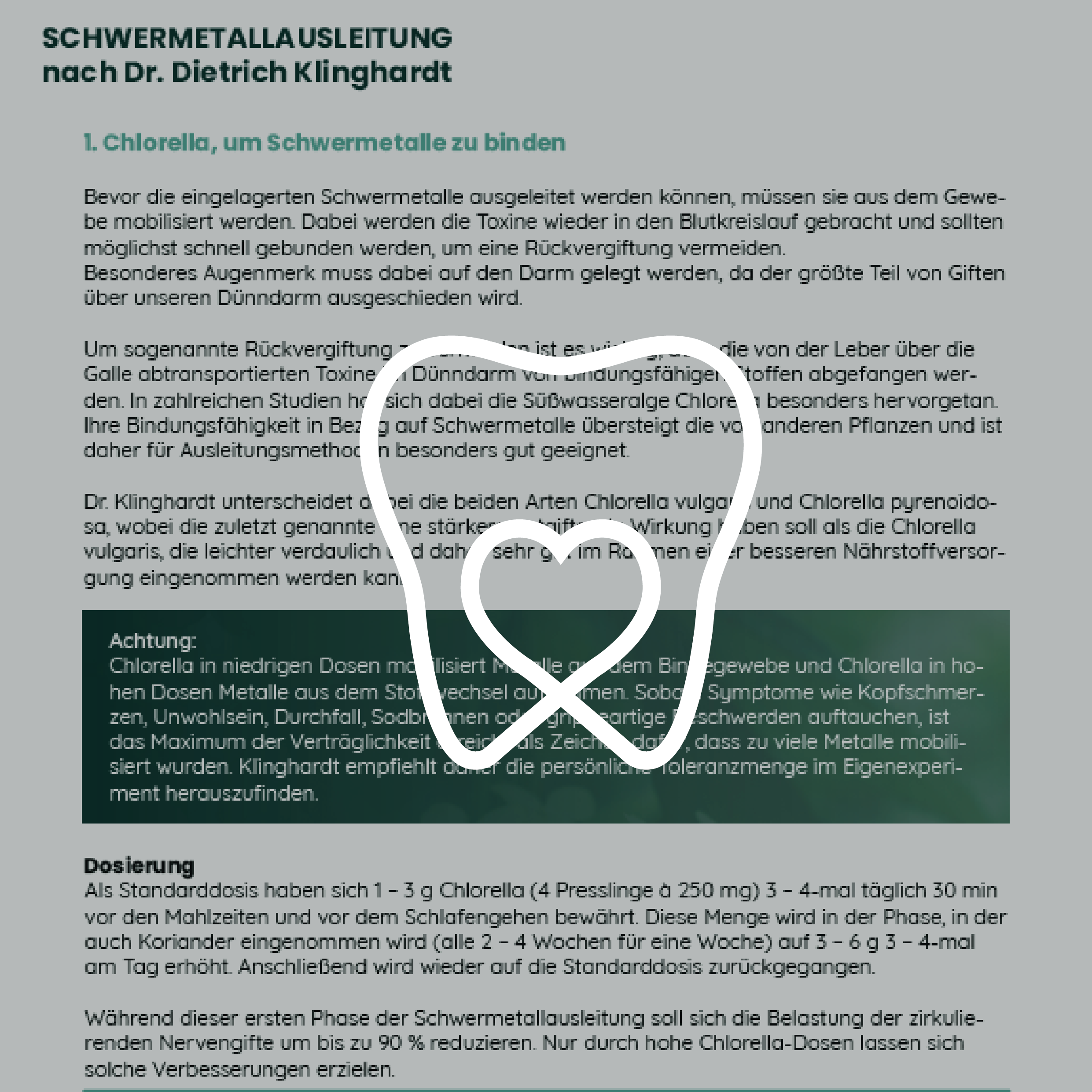 Schwermetalle ausleiten Dr. Dietrich Klinghardt